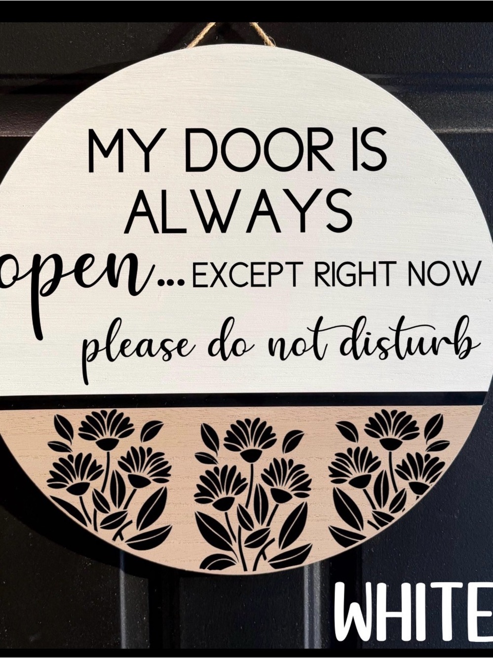 Office door hanger  'Please Do Not Disturb' Door  Sign